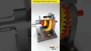 Nutation Bevel Gear Drive cad solidworks engineering mechanical mechanism fusion360 3d [upl. by Tallulah]