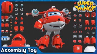 SuperWings Assemble Super charged Jett  Assembly toy  Super wings toys [upl. by Washburn]