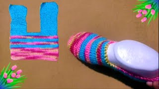 Fastest crochet slippers for beginners  easy pattern [upl. by Ianteen671]