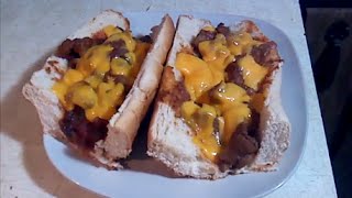 Cast Iron BBQ Cheddar Steak Sub Grinder Recipe [upl. by Holly-Anne]