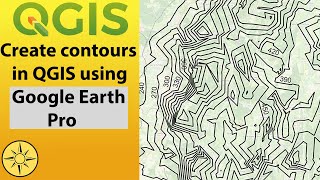 Create contours in QGIS using Google Earth Pro [upl. by Ingmar]