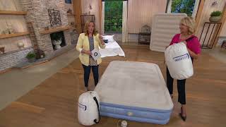 Aerobed Queen Size 16quot Elevated Bed with Handheld Pump on QVC [upl. by Hazem342]