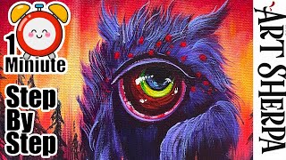 😈🧙‍♀️🕷 13 Days of Halloween Acrylic painting Tutorial Step by Step painting theartsherpa art [upl. by Eresed]