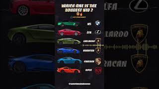 Loudest V10 Car Sounds 💀🔥Use Headphones automobile cars exhaust sound [upl. by Letrice701]