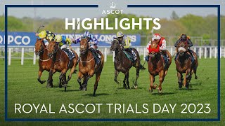 Royal Ascot Trials Day 2023  Highlights [upl. by Yrag]