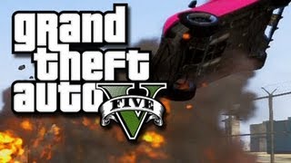 GTA 5 Races 2 Funny Moments with ROCKETS GTA V Online Multiplayer Gameplay [upl. by Meriel630]