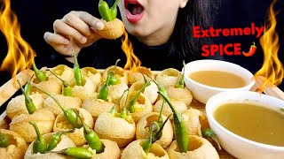 SPICY PANIPURI CHALLENGE  GOLGAPPA EATING CHALLENGE  MASSIVE EATING SOUND [upl. by Inkster]