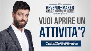 Vuoi aprire unattività Ascolta bene questi consigli [upl. by Woermer]