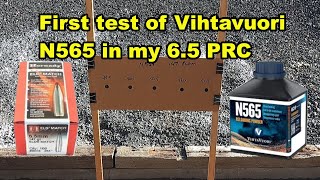 First test of Vihtavuori N565 in the 65 PRC [upl. by Aninotna437]