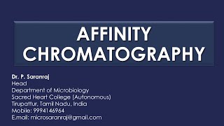 Affinity Chromatograph [upl. by Aleil]