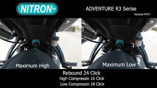 nitron rebound Height Vs Low test For mt07 [upl. by Clary]