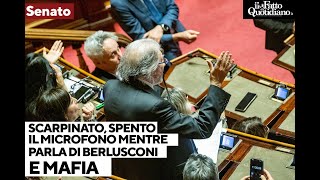 Senato Scarpinato parla dei rapporti di Forza Italia con Cosa nostra ma il microfono viene spento [upl. by Ribal]