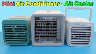 Mini Air Conditioner  Cheap Portable Air Cooler Humidifier Fan And Purifies  Unboxing amp Review [upl. by Lielos]