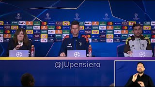 Conferenza stampa THIAGO MOTTA PERIN pre JuveStoccarda quotSono tutti titolari non tutti ugualiquot [upl. by Oijimer]