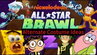 Nickelodeon All Star Brawl 2 Alternate Costumes Ideas [upl. by Rennane]