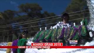 Krewe De La Dauphin Kicks Off the Mardi Gras [upl. by Sidras]