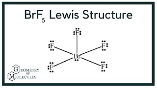 BrF5 Lewis Dot Structure Bromine Pentafluoride [upl. by Eedeed]