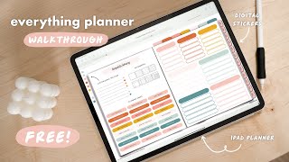 A Guide to the Everything Digital Planner  FREE Digital Planner 💗 [upl. by Orola]