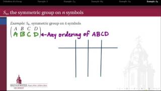 3021B Dihedral and Symmetric Groups [upl. by Airdnaed]