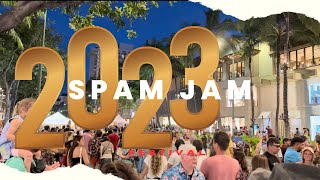 2023 SPAM JAM Festival Walking and Food Tour Waikiki Hawaii [upl. by Allac]