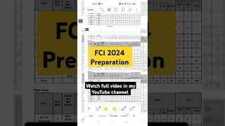 FCI 2024 preparation and strategy fcirecruitment2024 fci2024 fci2025 sarkarinaukri fcivacancy24 [upl. by Moreland]