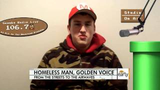 Homeless Man With Amazing Voice  Ted Williams Golden Radio Voice Parody [upl. by Aroon]