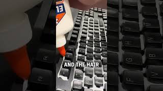 Satisfying keyboard glue pull 🤩👀  🎥 weakankleblake [upl. by Anelahs220]