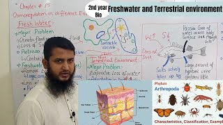 Osmoregulation in freshwater environment  Osmoregulation in terrestrial environment  class 12 [upl. by Schaeffer]