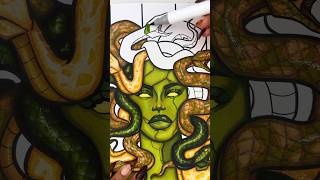 🐍Coloring Medusa with Markers and Pencils 🐍 [upl. by Inafit]