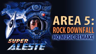 Super Aleste  Space Megaforce  Area 5 Rock Downfall Theme SNES Remake HQ Music [upl. by Gnoix]