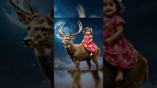 cute babies and incredible animals shortvideos creator Roshani AI creator 💞 [upl. by Heater]