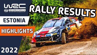 WRC Rally Highlights  WRC Rally Estonia 2022  Final Sunday Action and Rally Results [upl. by Adlay]