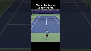 Alexander Zverev vs Taylor Fritz  US OPEN  Shorts Tennis Gaming Tiebreak usopen [upl. by Aubrie63]