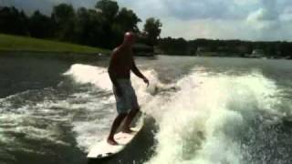 Wakesurfing LKA on a Yamaha SX210 [upl. by Maren887]