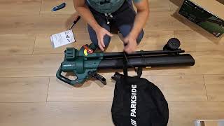 Parkside 40V Leaf Blower and Vacuum  PLSBA 40Li A1 [upl. by Ariday352]