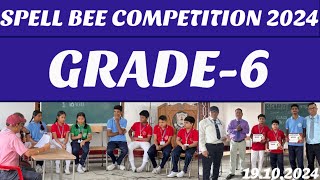 Spell Bee  Grade  6  Spelling Bee Competition 2024  BDMEHS School [upl. by Notslah420]