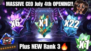 MASSIVE CEO JULY 4TH OPENING 🔥 NEW RANK 3  SO MANY 7 STARS [upl. by Akkimat270]