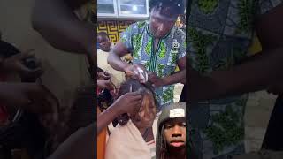 Braiding hair from her forehead share viral [upl. by Oremor]