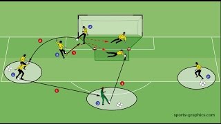 Goalkeeper Training 28 Dealing with back pass [upl. by Earej725]