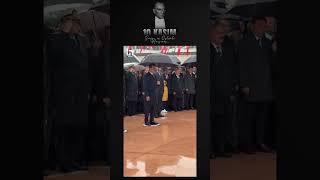 Büyük Önderimiz Mustafa Kemal Atatürk Taksimde düzenlenen törenle anıldı 10kasım [upl. by Sheepshanks]