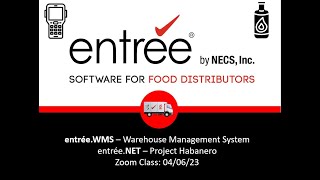 NECS entrée WMS Warehouse Management System and Project Habanero NET v2 SNEAK PEEK [upl. by Gar780]