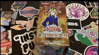 Yugioh Opening Pharaonic Guardian Korean Booster Box COVER CARD WIN [upl. by Imuy101]