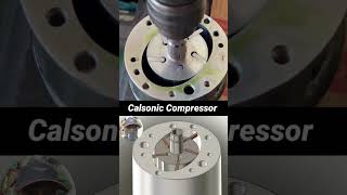 Calsonic compressor Rotary working amp sliding Vane compressor work animation mechanical automobile [upl. by Alban]