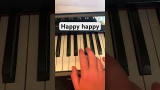 “Happy happy” piano tutorial youtubeshorts piano pianotutorial o [upl. by Oeak]