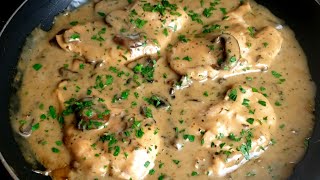 Rich And Savory Chicken Marsala  Creamy Chicken Marsala Recipe [upl. by Ahsinirt133]