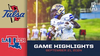 Game Highlights Tulsa vs Louisiana Tech September 21 2024 [upl. by Lasko]