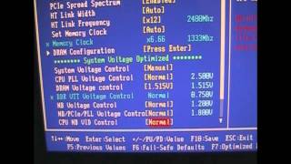 AMD Phenom Gigabyte Bios settings [upl. by Nevaj419]