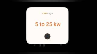 SUNWAYS ON GRID  HYBRID INVERTER [upl. by Naitsirt]