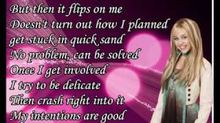 Hannah Montana Nobodys perfect with Lyrics [upl. by Kamin]