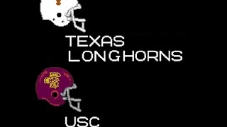 2006 Rose Bowl Texas  USC Tecmo Super Bowl [upl. by Romelda174]